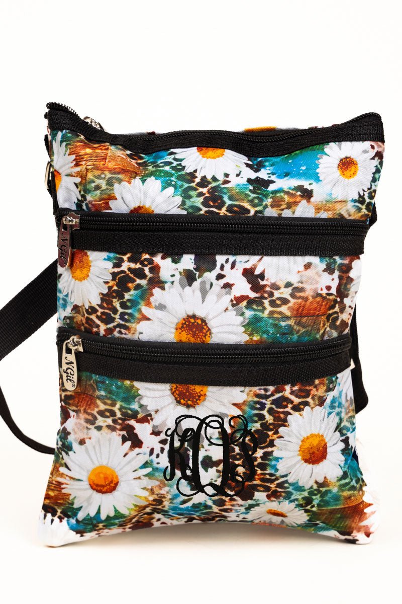 NGIL Soft Canvas Wildflowers Adjustable Crossbody Bag for All-Day Use