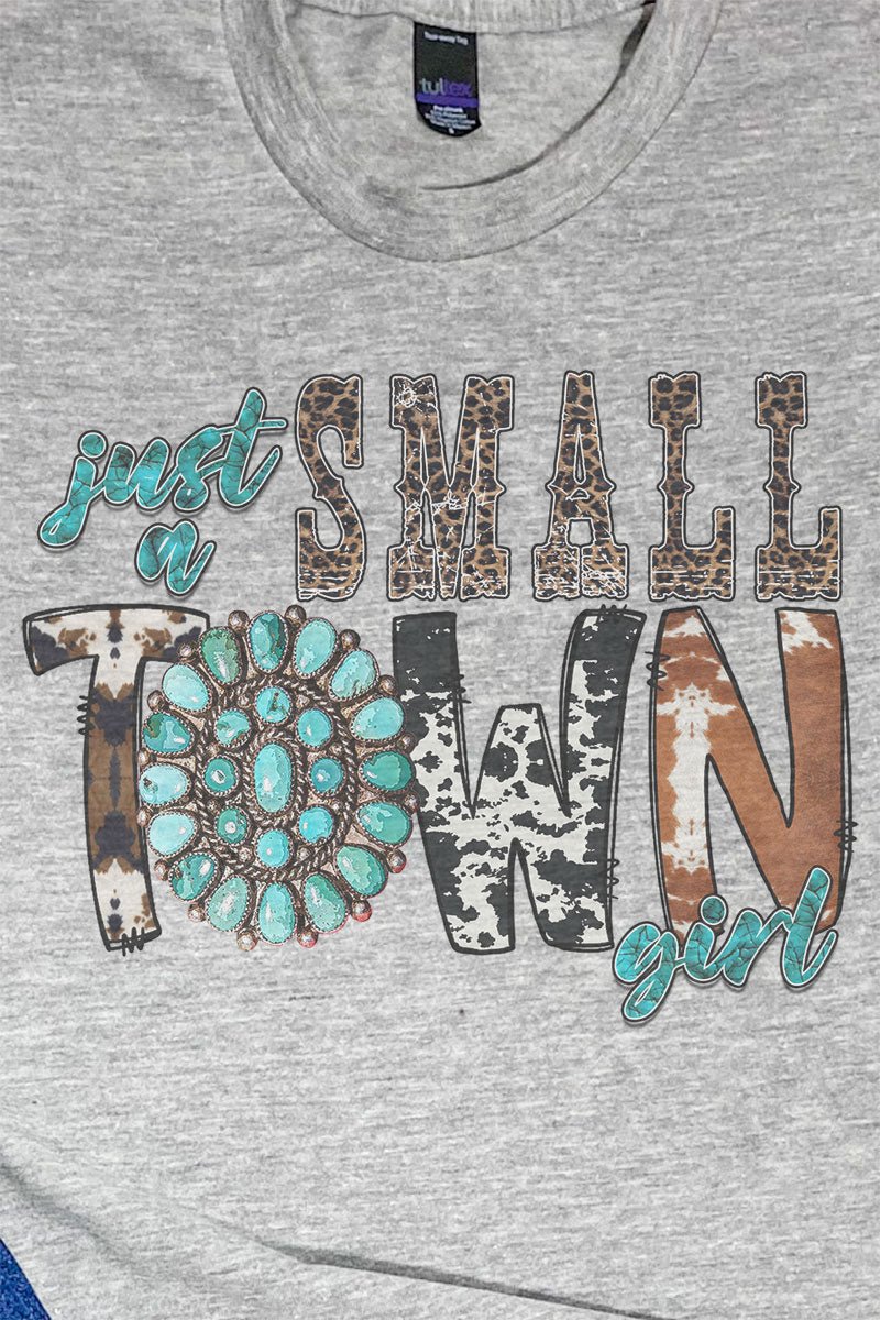 Unisex Cowhide Poly-Rich Blend Small Town Girl Graphic Tee