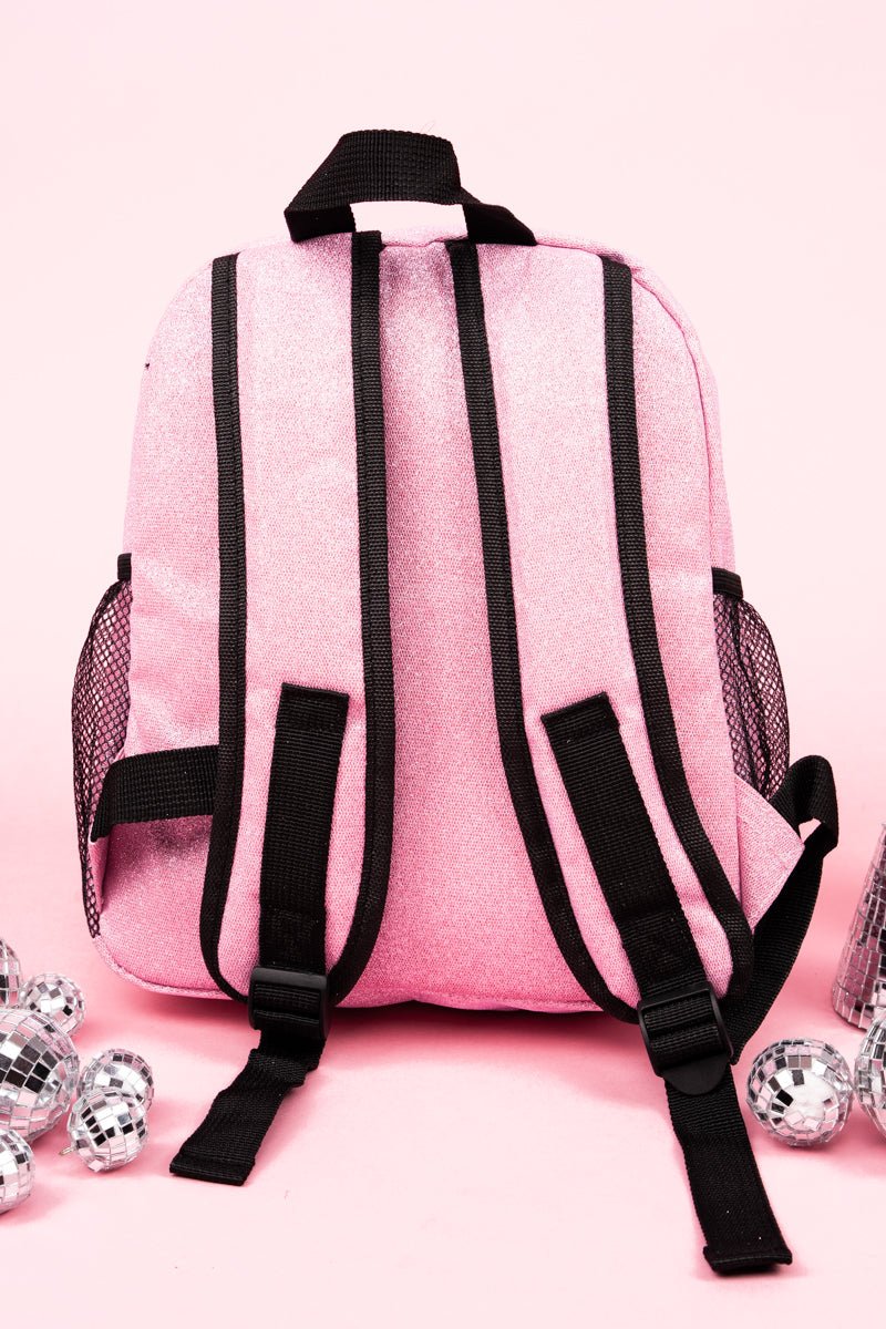 Stylish NGIL Pink Glitter Petite Lille Backpack for On - the - Go