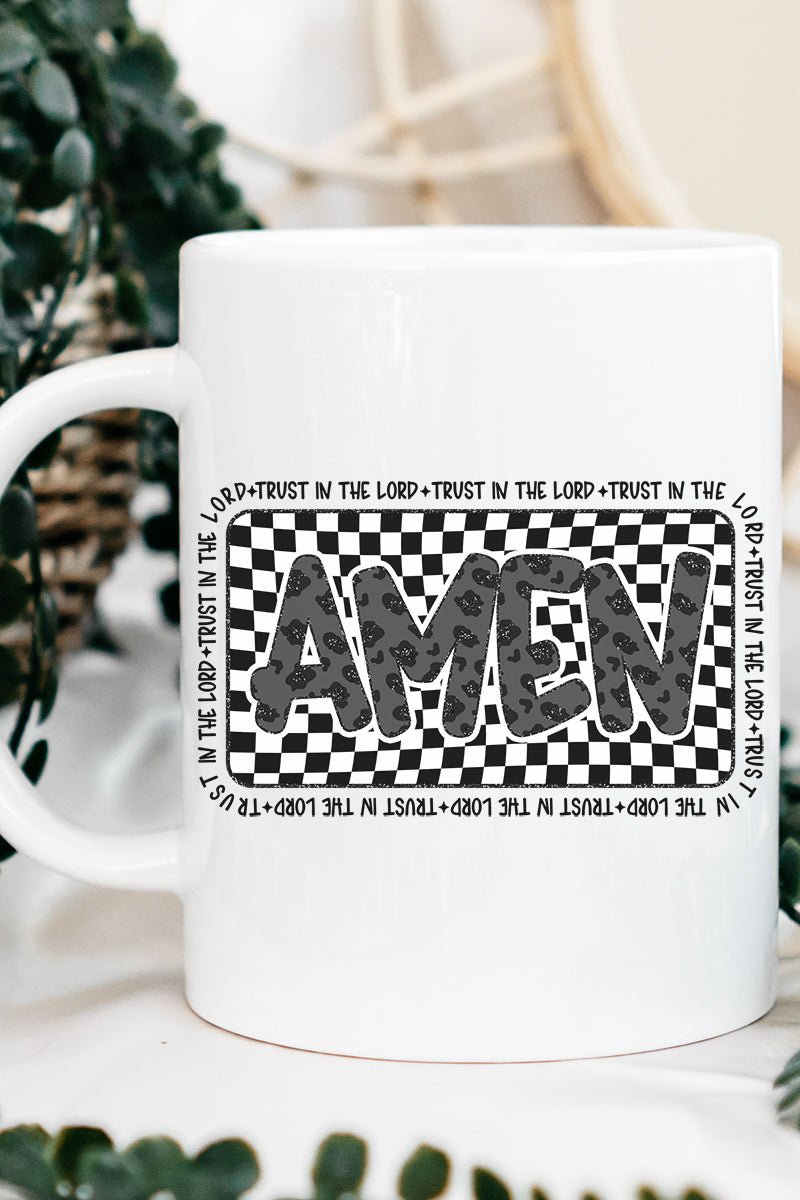 Leopard Luxury Decorative Amen Ceramic Coffee Mug for Sipping Beverages