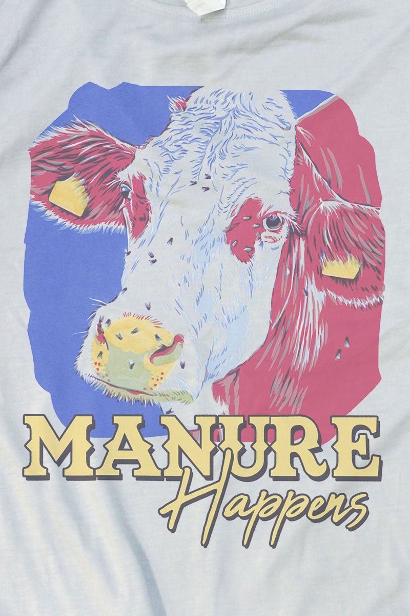 Adult Manure Happens ChromaSoft Moisture-Wicking Performance Short Sleeve T-Shirt
