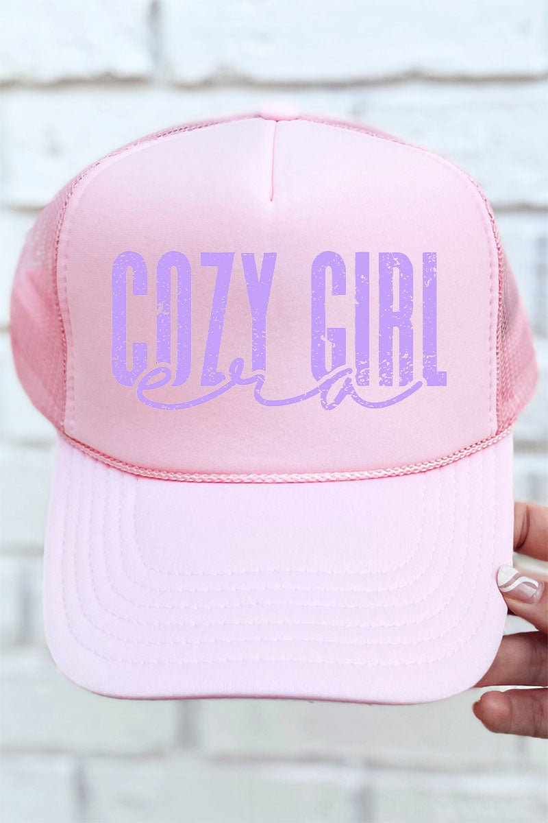 Soft Pink Foam Front Trucker Hat for Cozy Lavender Girl Era
