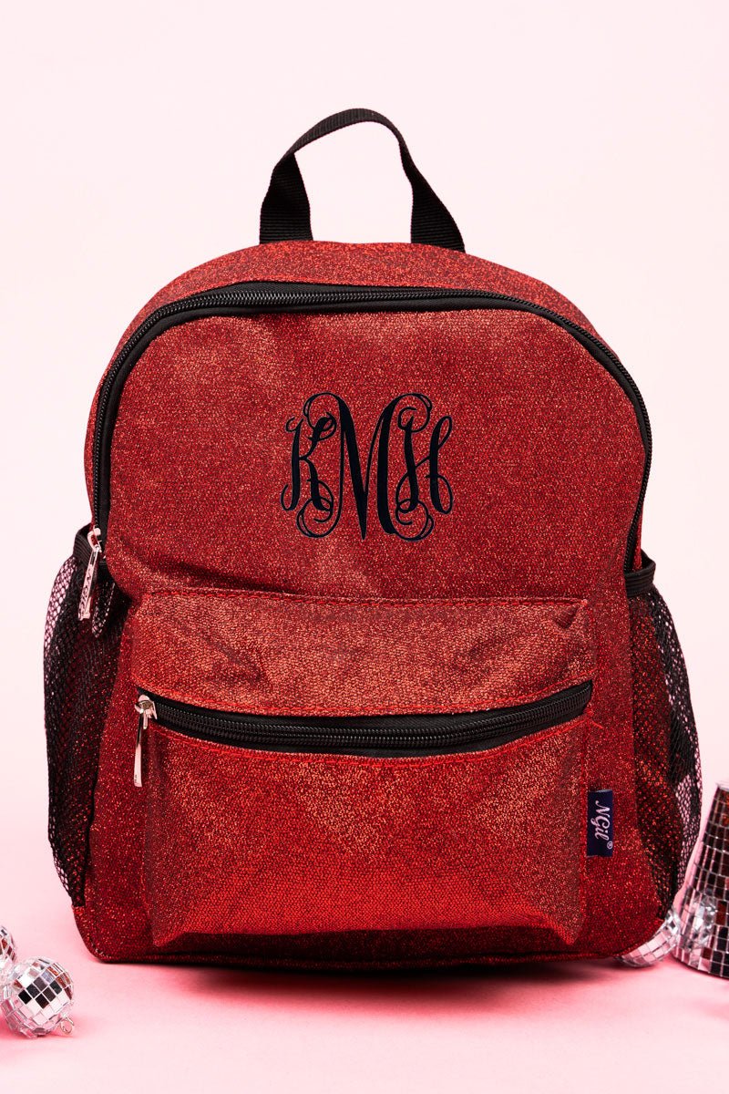 NGIL Red Sparkling and Glamorous Small Lille Backpack for Travel