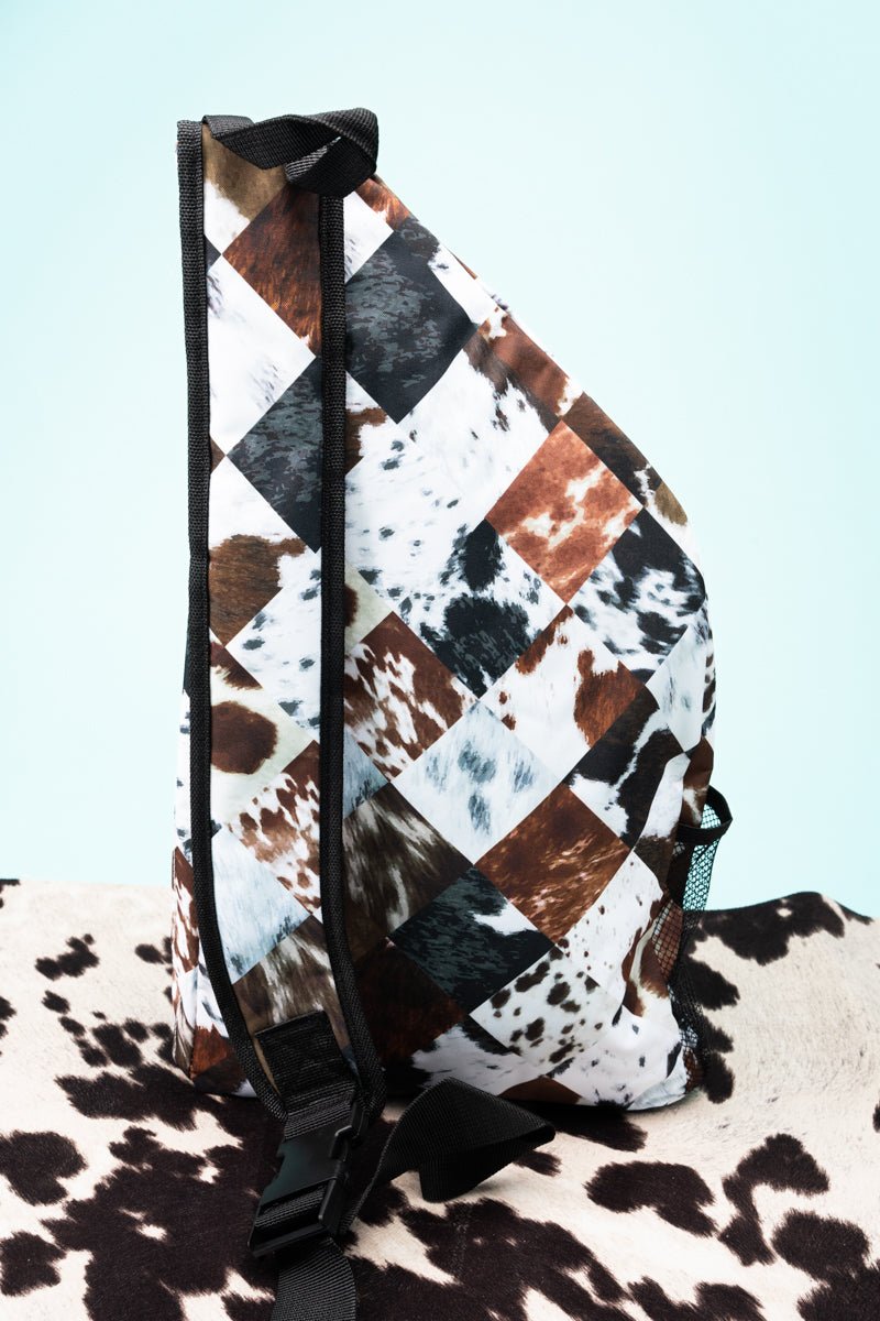 NGIL Stylish Patchwork Patsy Sling Backpack for Daily Use and Travel