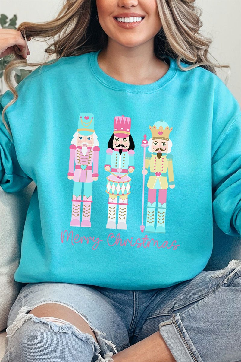 Cracking Christmas-themed Unisex NuBlend Crew Neck Sweatshirt for a Cozy Holiday Season