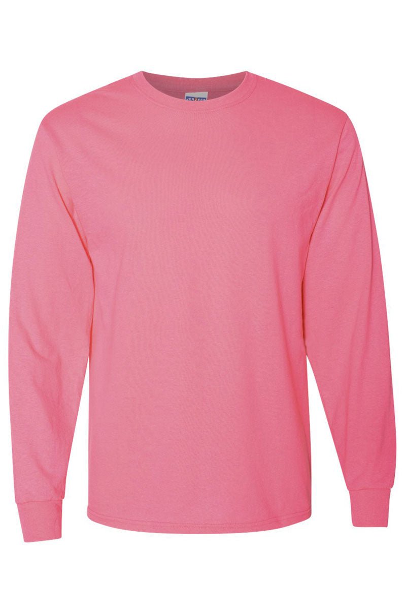 Unisex Moisture-Wicking 50/50 Long-Sleeve Tee with Love More Lavender Puff Vinyl