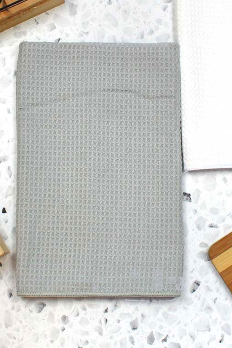 Kitchen Essential: Cow Print and Sunflower Design Waffle-Patterned Kitchen Towel