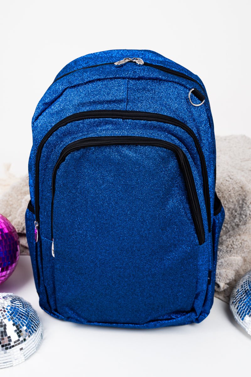 NGIL Glittery Royal Glam Backpack for All Your Adventures