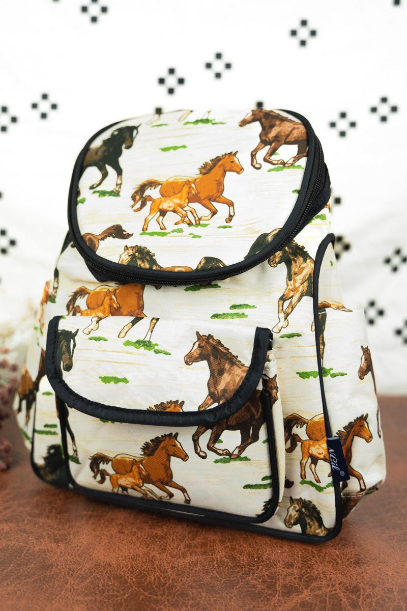 NGIL Trendy Petite Backpack Inspired by Wild Horses