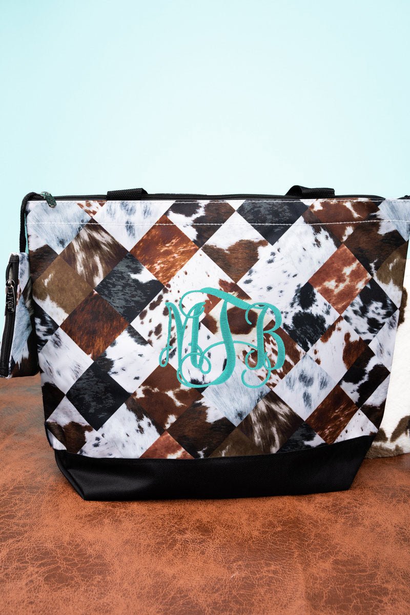 NGIL Stylish Black Trim Patchwork Patsy Tote Bag for Various Occasions