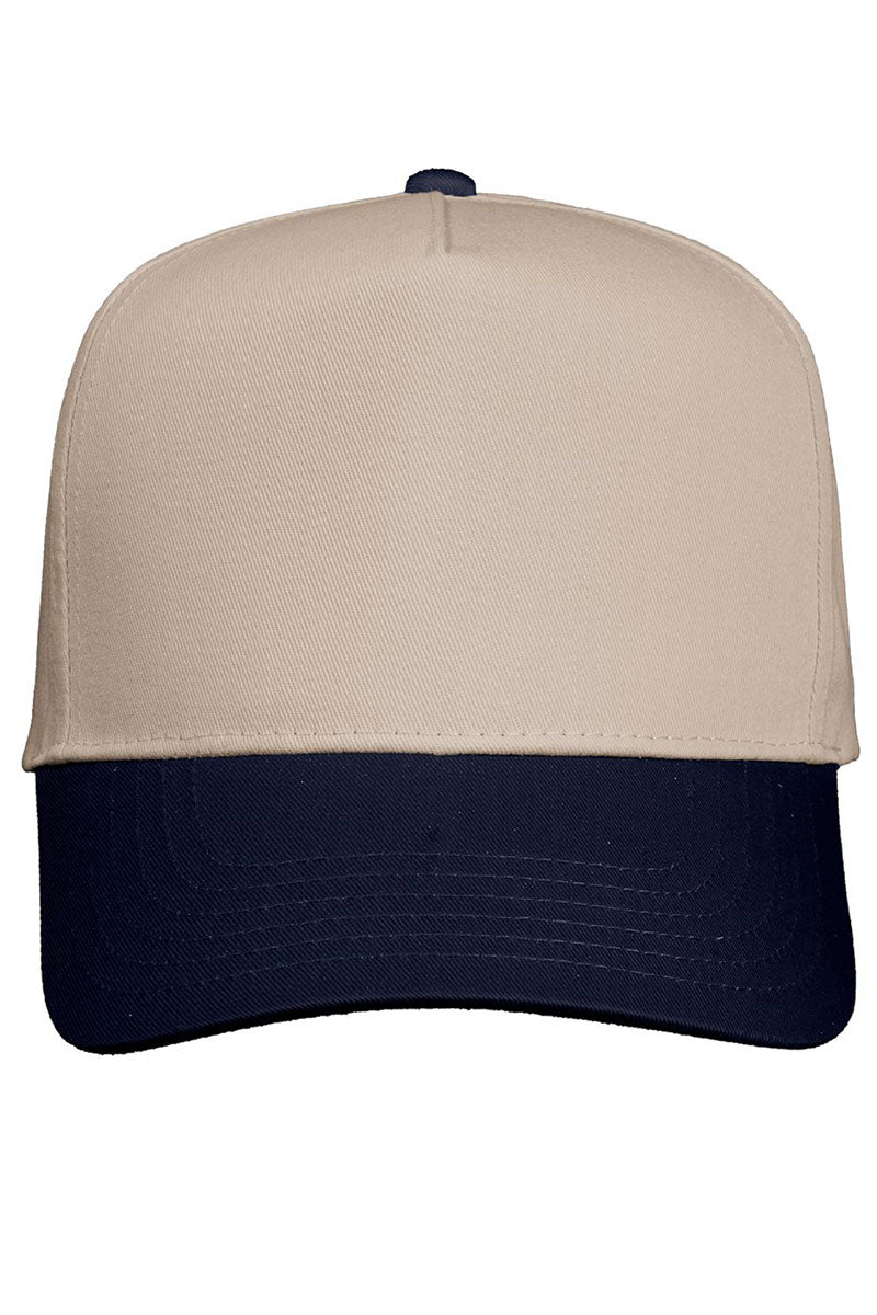 Embroidered Five-Panel Twill Cap Ideal for Marriage Occasions