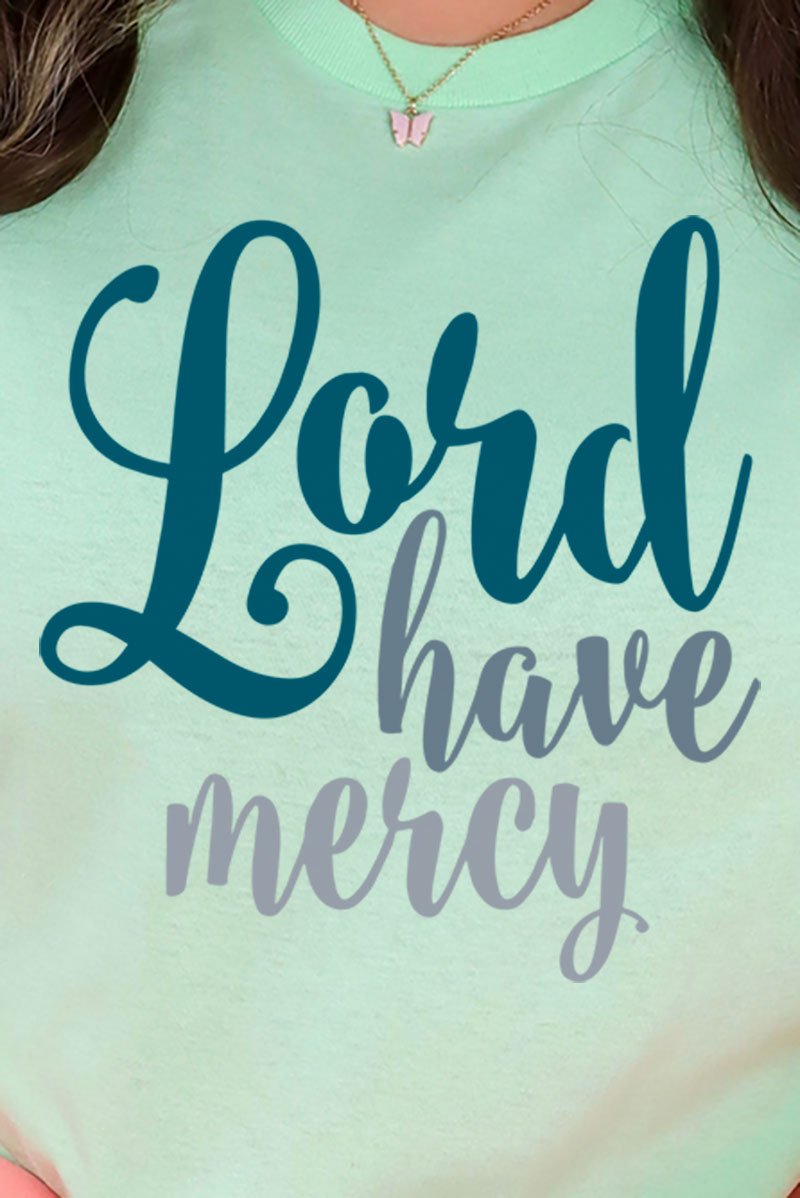 Lord Have Mercy Unisex Short Sleeve Relaxed Fit Graphic T-Shirt for Fun Wearing