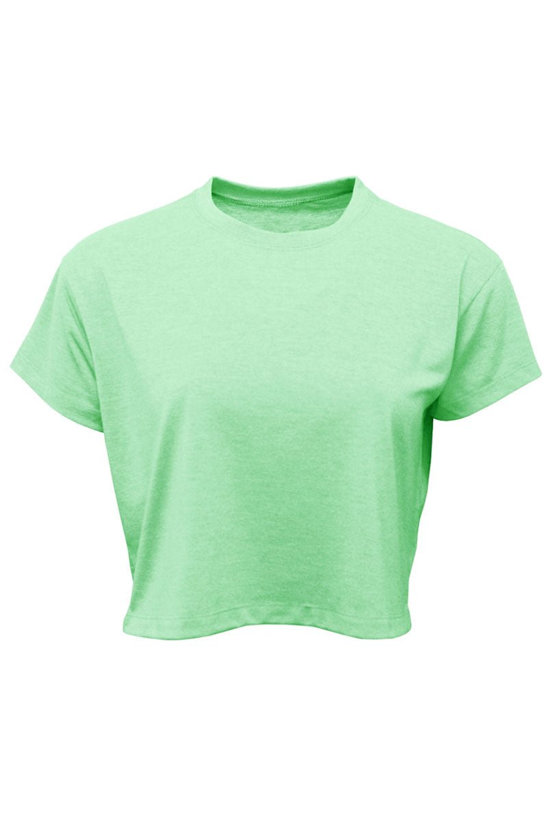 Women's Breathable Soft-Tek Blend Graphic Crop T-Shirt for Summer