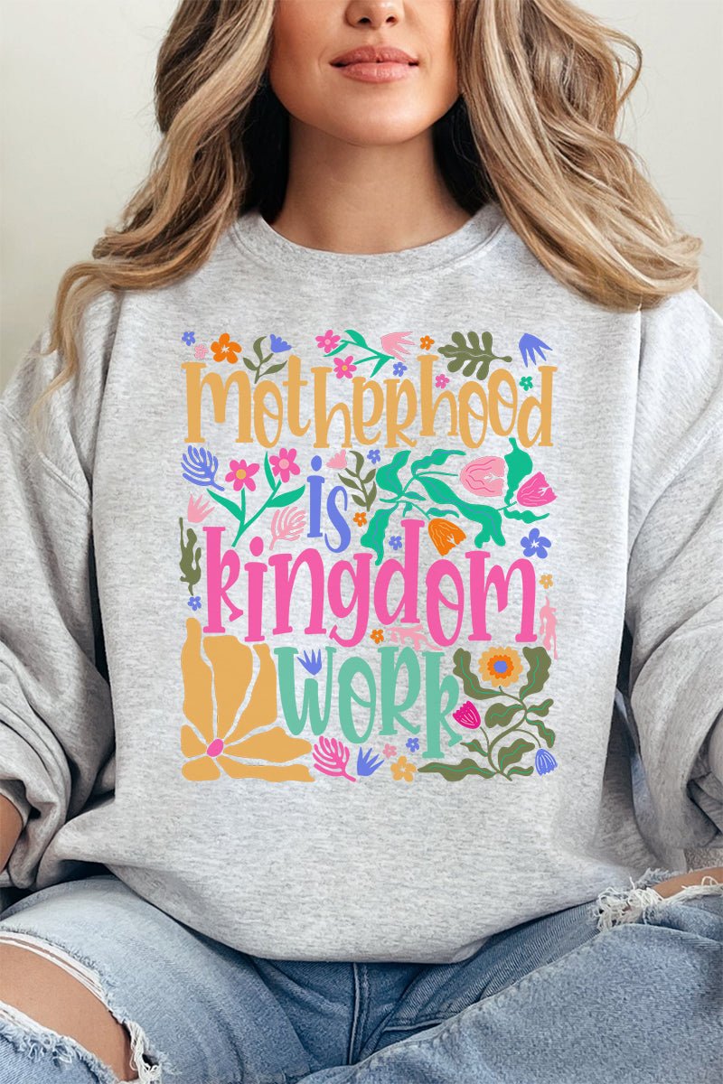 Unisex Kingdom Work NuBlend Crew Style Sweatshirt for Casual Wear
