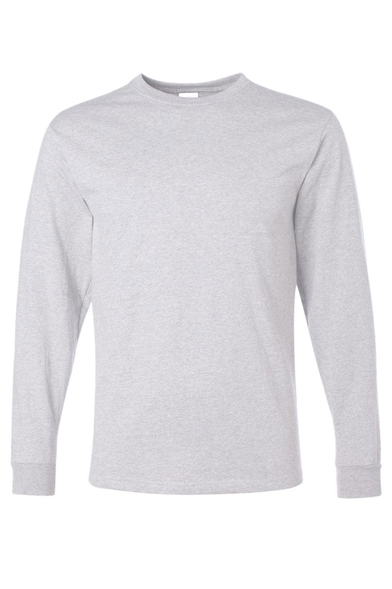 Unisex Moisture-Wicking 50/50 Long-Sleeve Tee with Love More Lavender Puff Vinyl