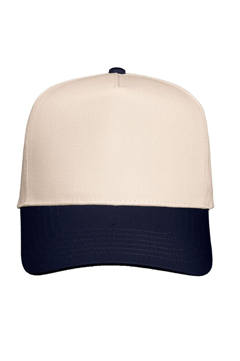 Embroidered Five-Panel Twill Cap Ideal for Marriage Occasions