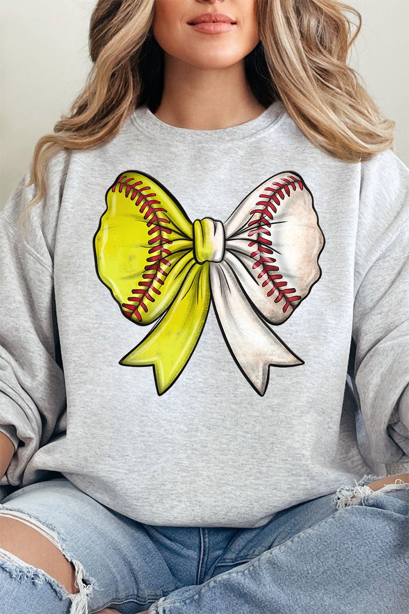 Softball and Baseball Stitches Stylish Heavy - weight Unisex Crew Sweatshirt