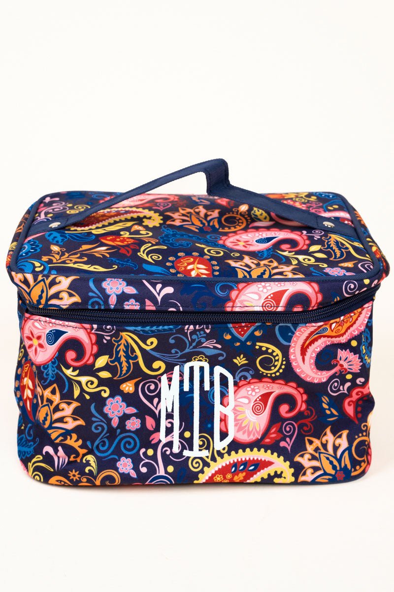 Stylish NGIL Paisley Pattern Train Case for Travel and Home
