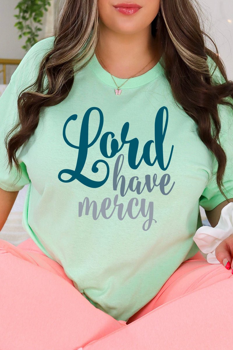 Lord Have Mercy Unisex Short Sleeve Relaxed Fit Graphic T-Shirt for Fun Wearing