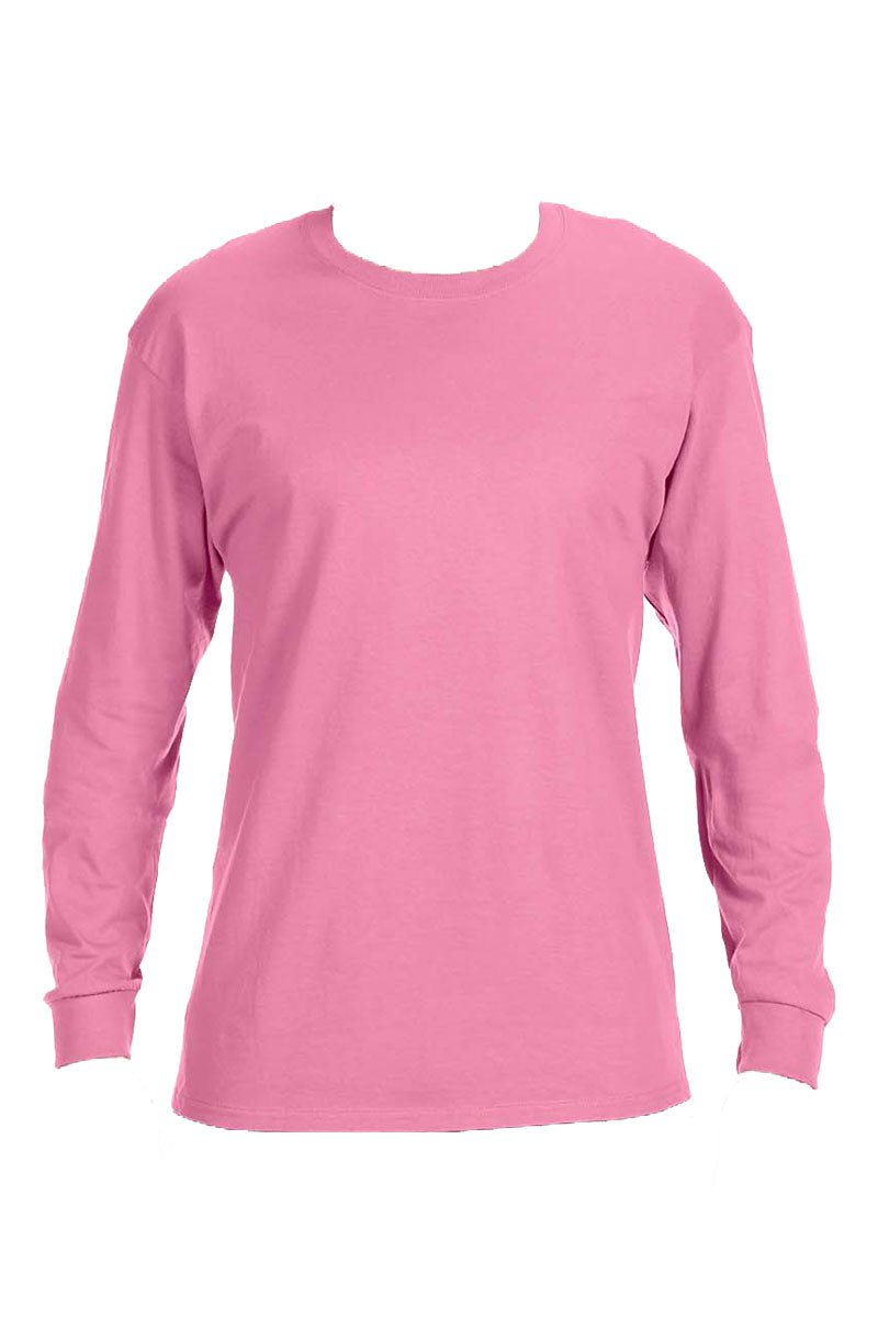 Unisex Moisture-Wicking 50/50 Long-Sleeve Tee with Love More Lavender Puff Vinyl
