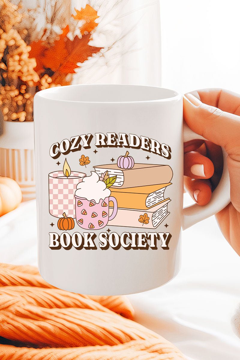 Comfortable Book Lovers' Society Ceramic Sipping Mug