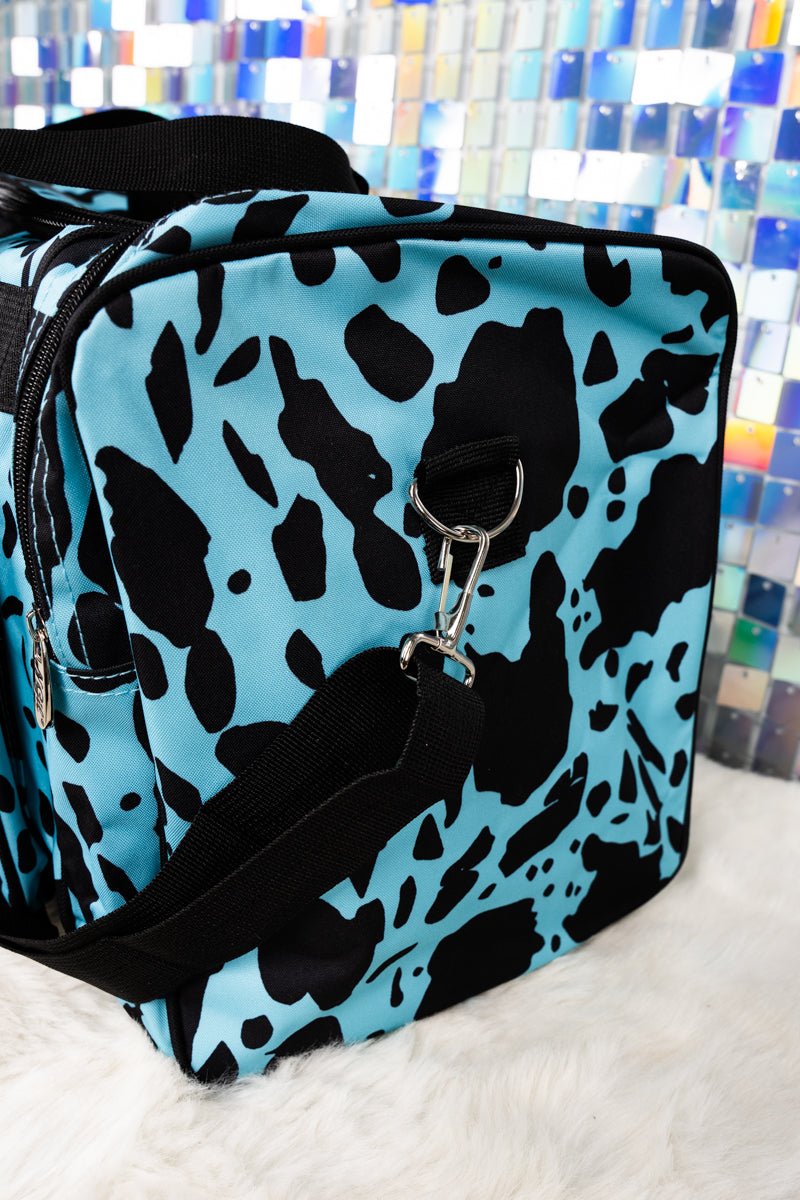 NGIL 20-Inch Turquoise Soft Canvas Milkin' It Duffle Bag for Short Trips
