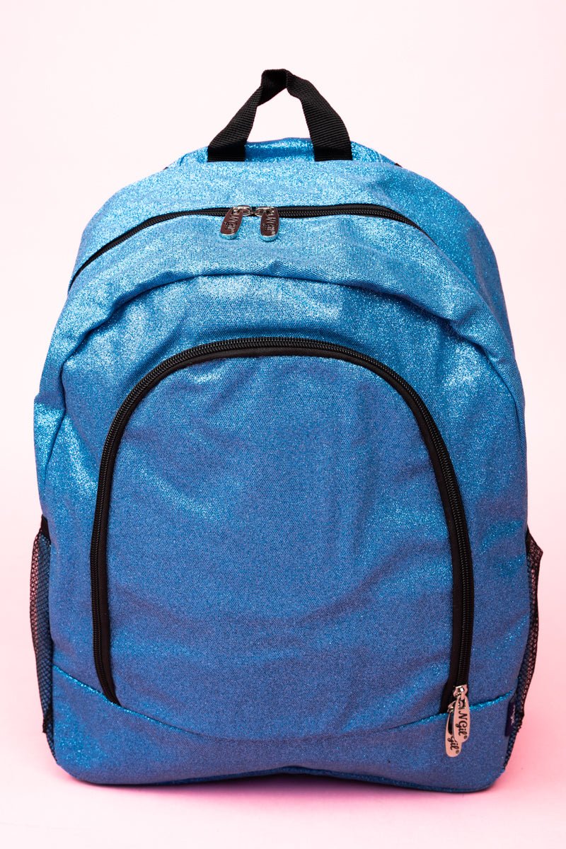 Stylish NGIL Turquoise Glittery Large Backpack for School