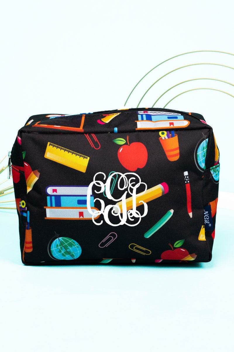 Stylish School-themed Cosmetic Storage Case for Keeping Cosmetics, Jewelry and Small Items