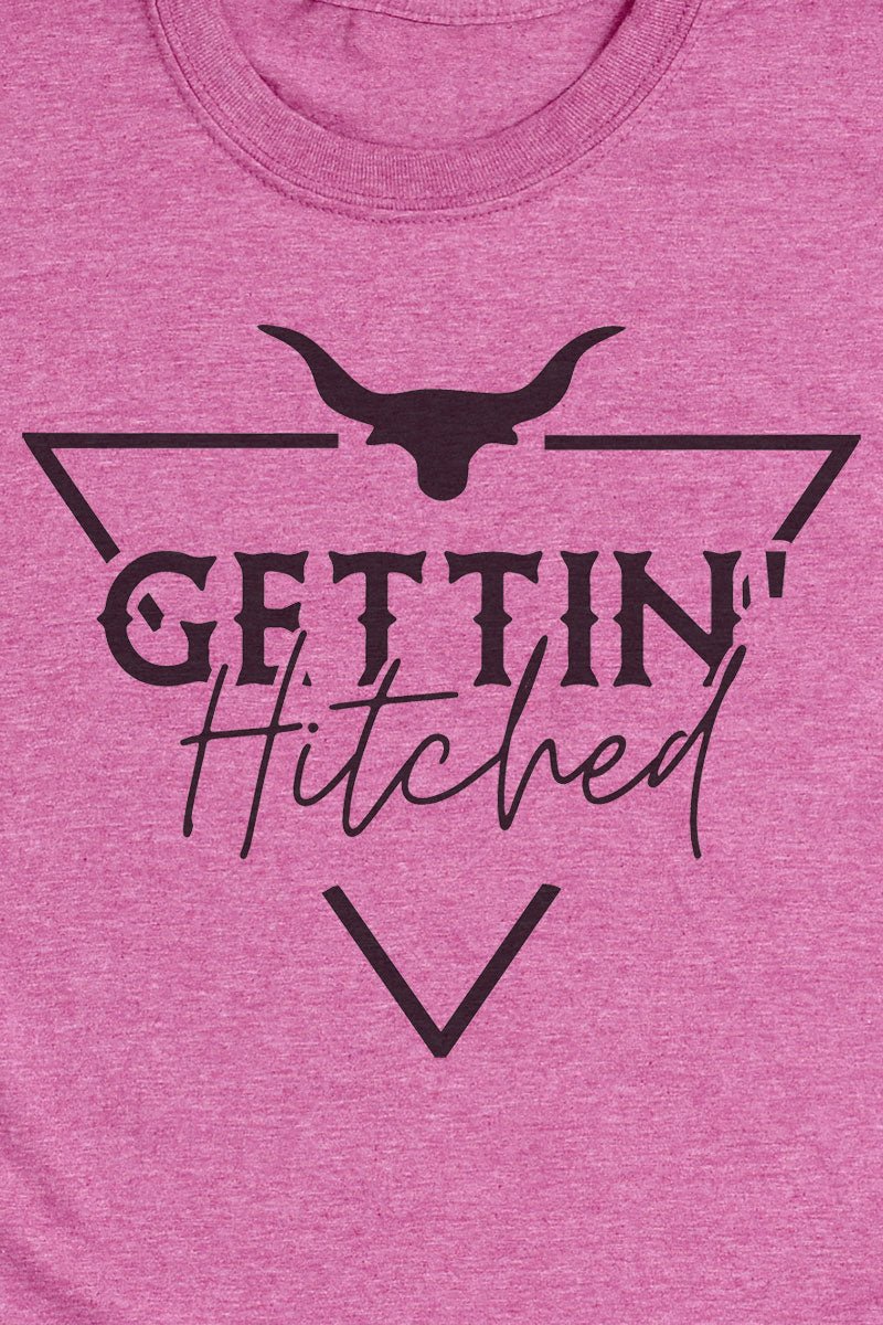 Adult Softstyle T-Shirt with Steer Getting Hitched Vintage Graphic
