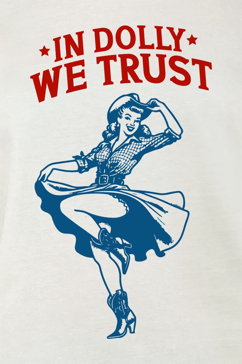 Adult Softstyle 'In Dolly We Trust' Cowgirl Graphic T-Shirt