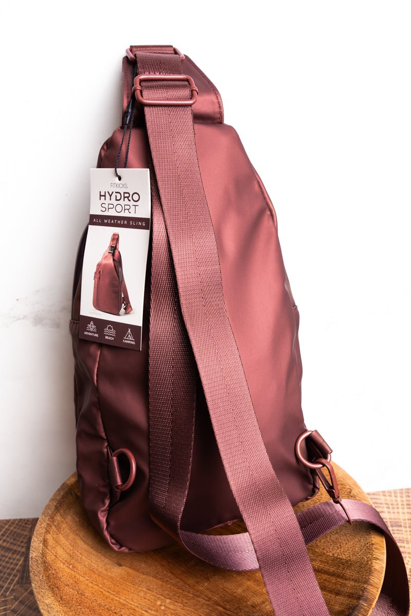 Copper All-Weather HydroSport Water-Resistant Sling Bag from Fitkicks Collection