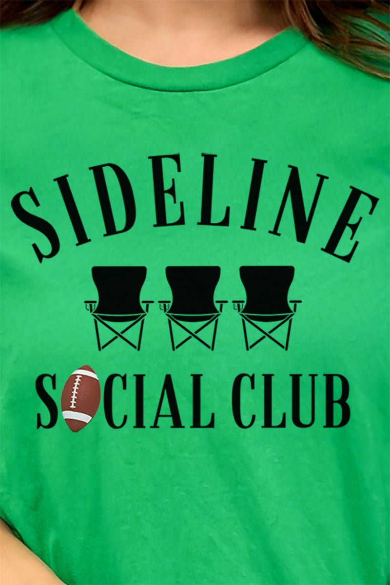 Sideline Social Club Unisex Short - Sleeve Relaxed - Fit Graphic T - Shirt