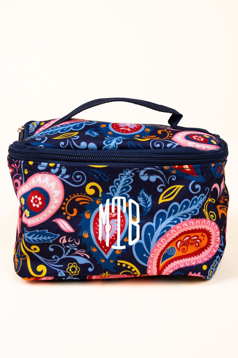 Stylish NGIL Paisley Design Makeup and Essentials Storage Case