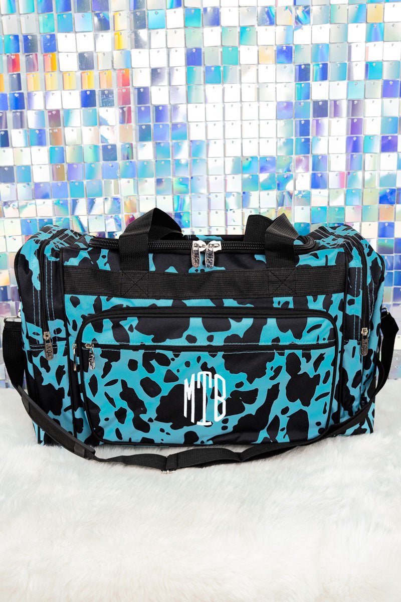 NGIL 20-Inch Turquoise Soft Canvas Milkin' It Duffle Bag for Short Trips