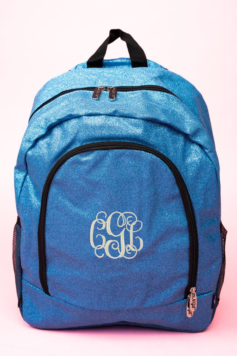 Stylish NGIL Turquoise Glittery Large Backpack for School