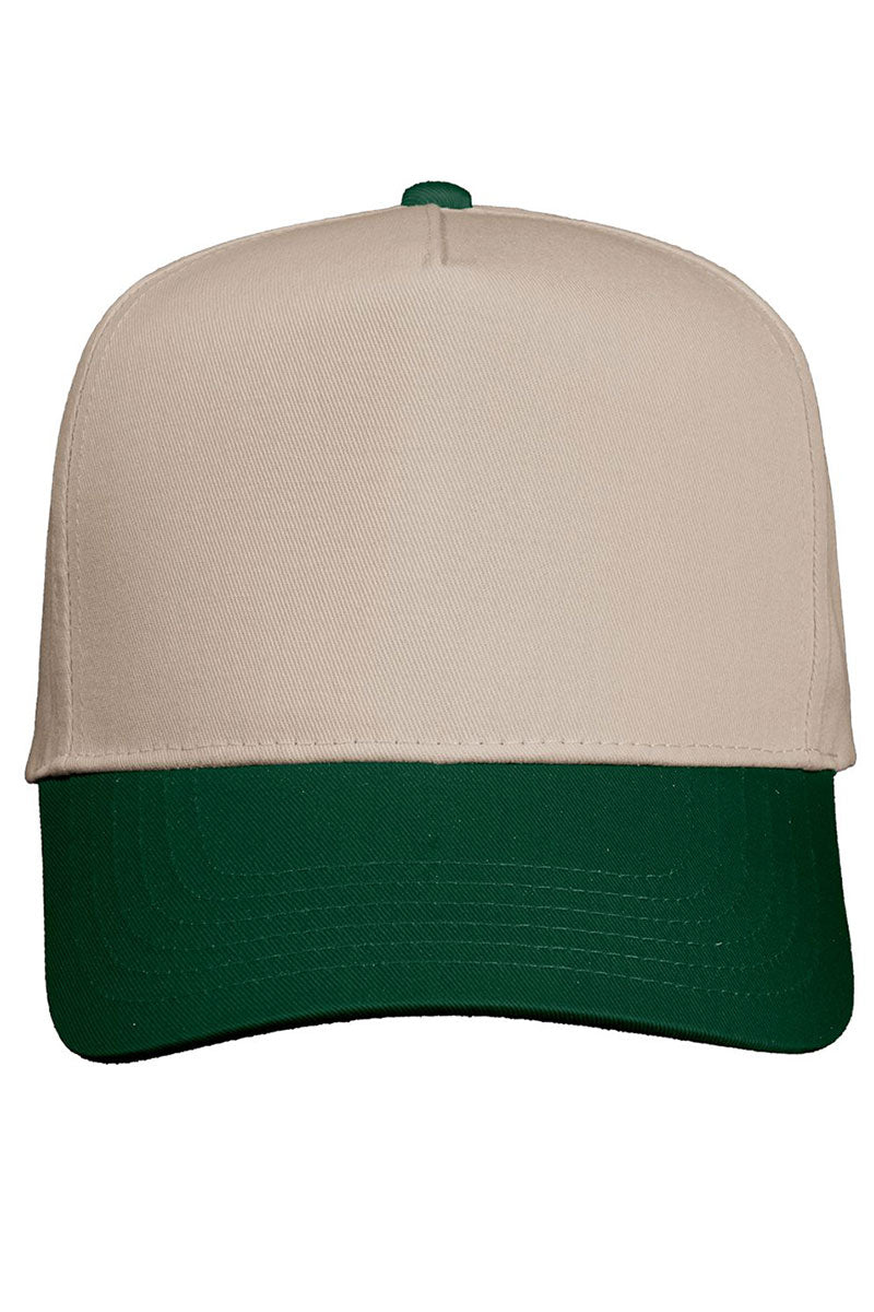 Embroidered Five-Panel Twill Cap Ideal for Marriage Occasions