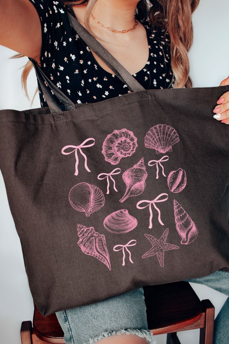Coral Coast Large-Size Canvas Graphic Design Jumbo Tote Bag